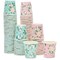 100 Pack 4 Oz Mini Disposable Paper Cups for Espresso, Mouthwash, Tea, Coffee - Floral